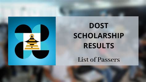 LIST OF PASSERS: 2020 DOST Scholarship Results .